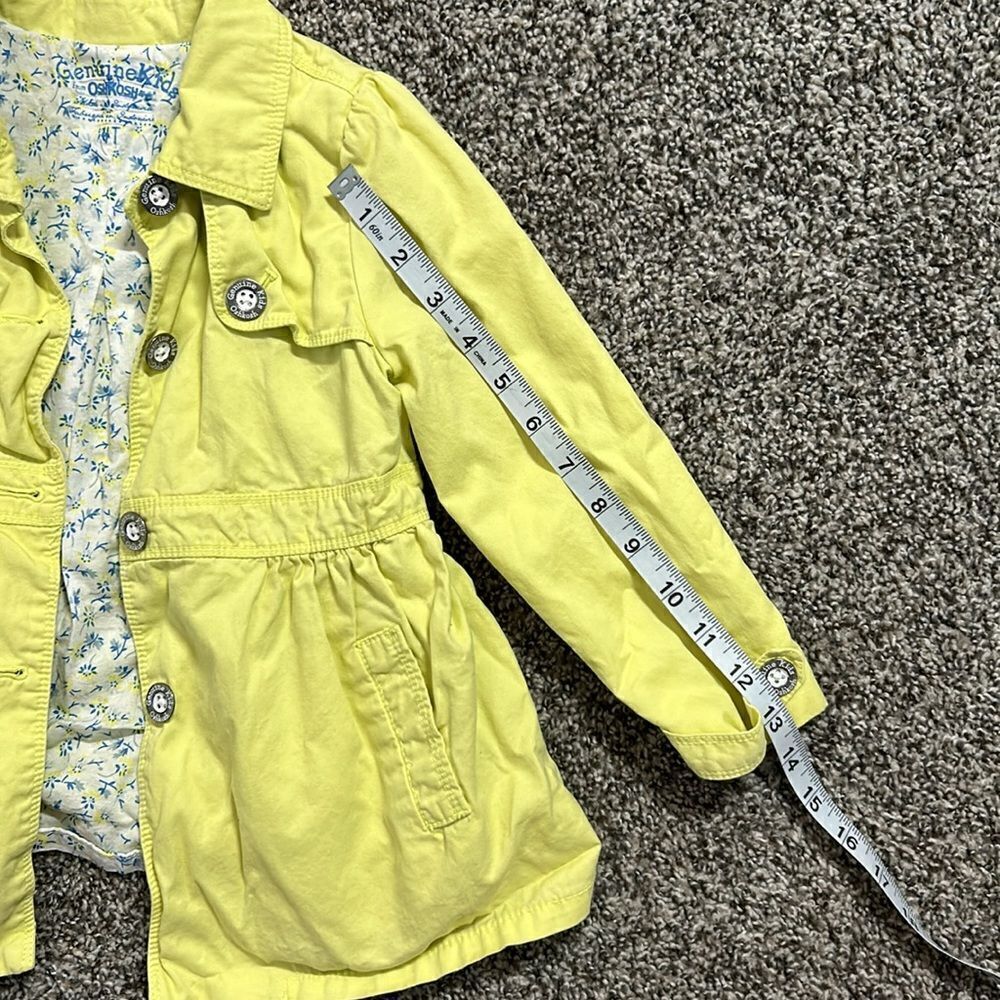 GENUINE KIDS from Oshkosh Yellow Spring Jacket - Picture 4 of 8